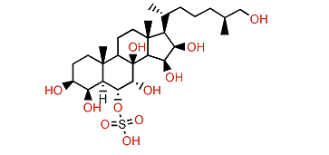 (25S)-5a-Cholestane-3b,4b,6a,7a,8,15b,16b,26-octol 6-sulfate